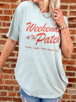 Weekends at the Patch Comfort Color Tee - Limeberry Designs