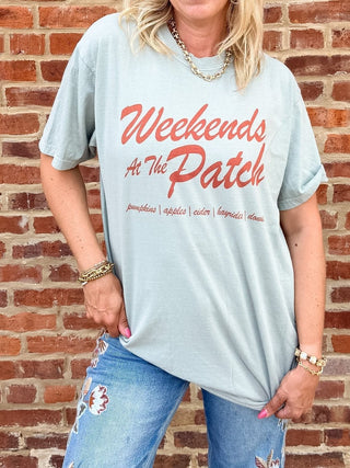 Weekends at the Patch Comfort Color Tee - Limeberry Designs