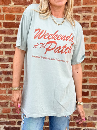 Weekends At The Patch Comfort Color Tee - Limeberry Designs