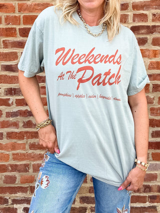 Weekends At The Patch Comfort Color Tee - Limeberry Designs