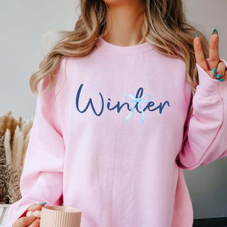 Winter Bow Graphic Sweatshirt - Limeberry Designs