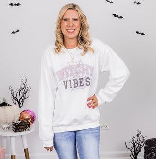 Witchy Vibes Web Sweatshirt - Limeberry Designs