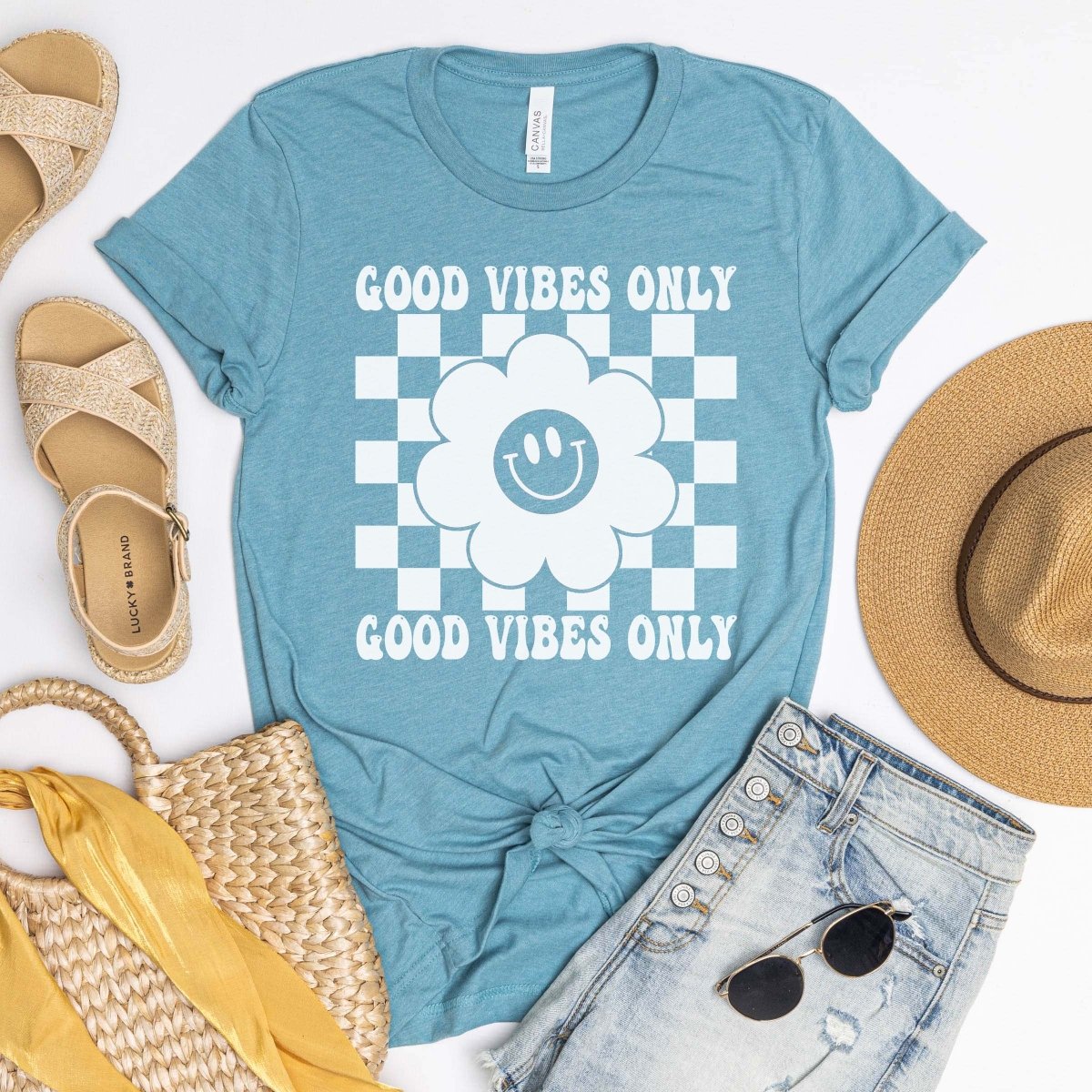 XS Good Vibes Only Tee - Limeberry Designs