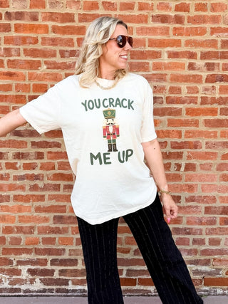 You Crack Me Up Nutcracker Comfort Color Tee - Limeberry Designs