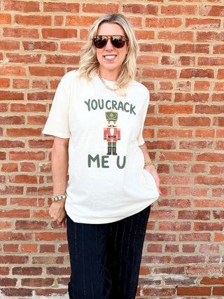 You Crack Me Up Nutcracker Comfort Color Tee - Limeberry Designs