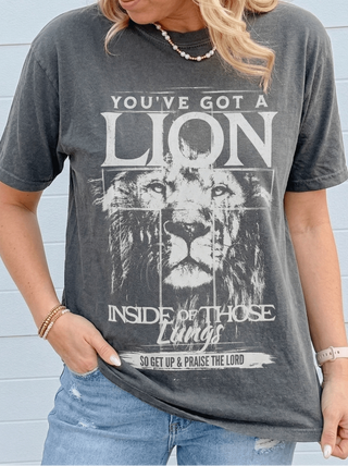 You've Got A Lion Inside Comfort Color Tee - Limeberry Designs