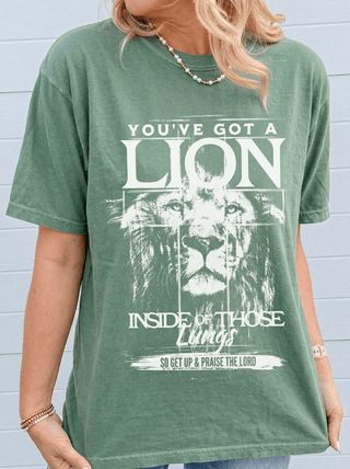 You've Got A Lion Inside Comfort Color Tee - Limeberry Designs