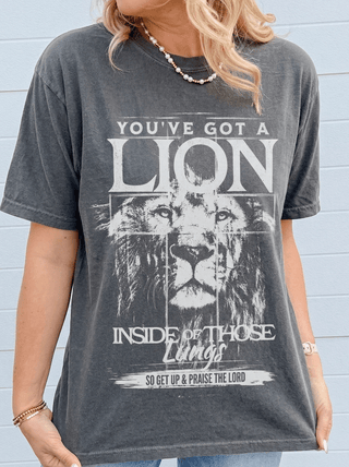You've Got A Lion Inside Comfort Color Tee - Limeberry Designs