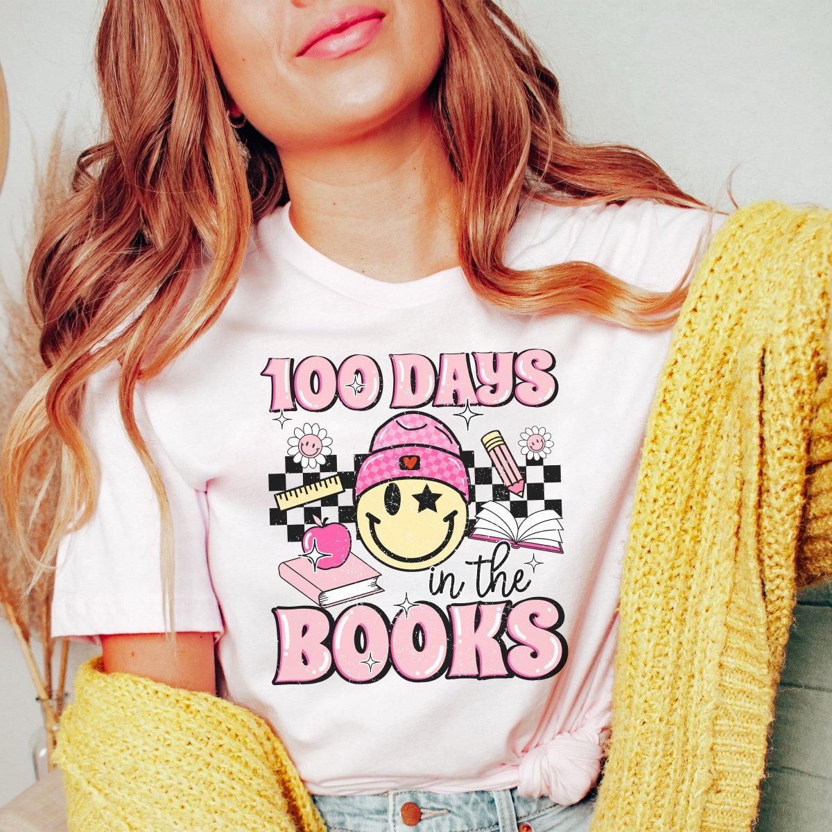 100 Days In The Books Tee - Limeberry Designs