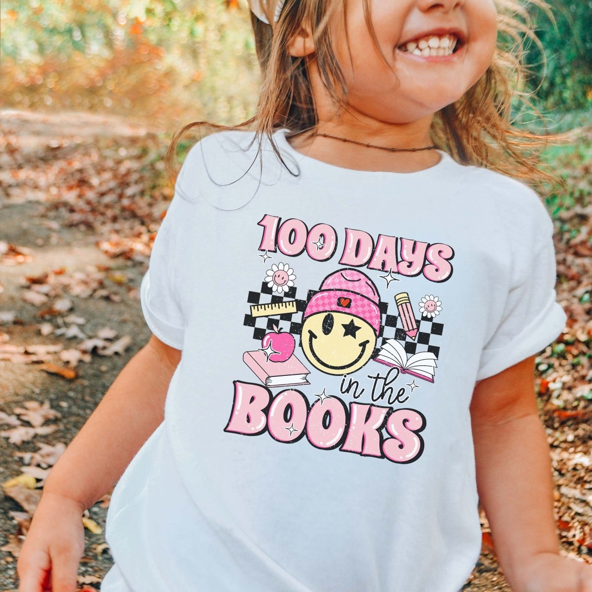 100 Days In The Books Tee - Limeberry Designs
