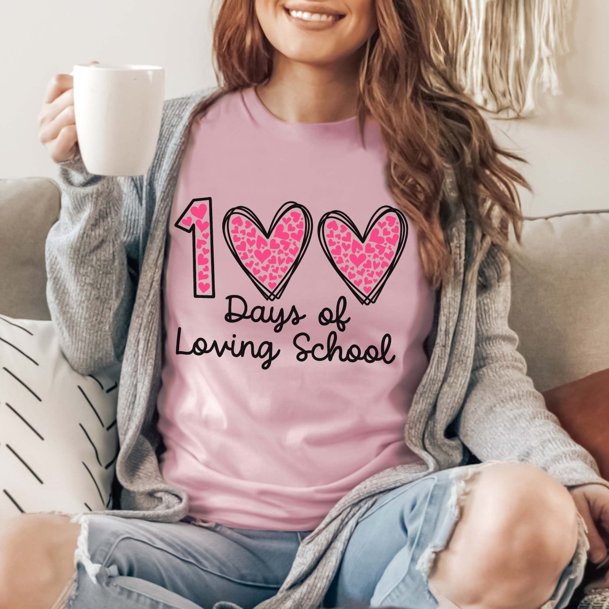 100 Days of Loving School Tee - Limeberry Designs
