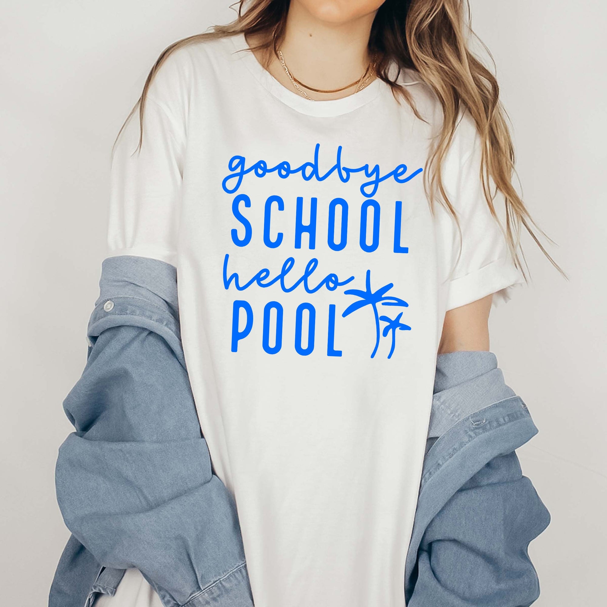Goodbye School Hello Pool Wholesale Tee - Limeberry Designs