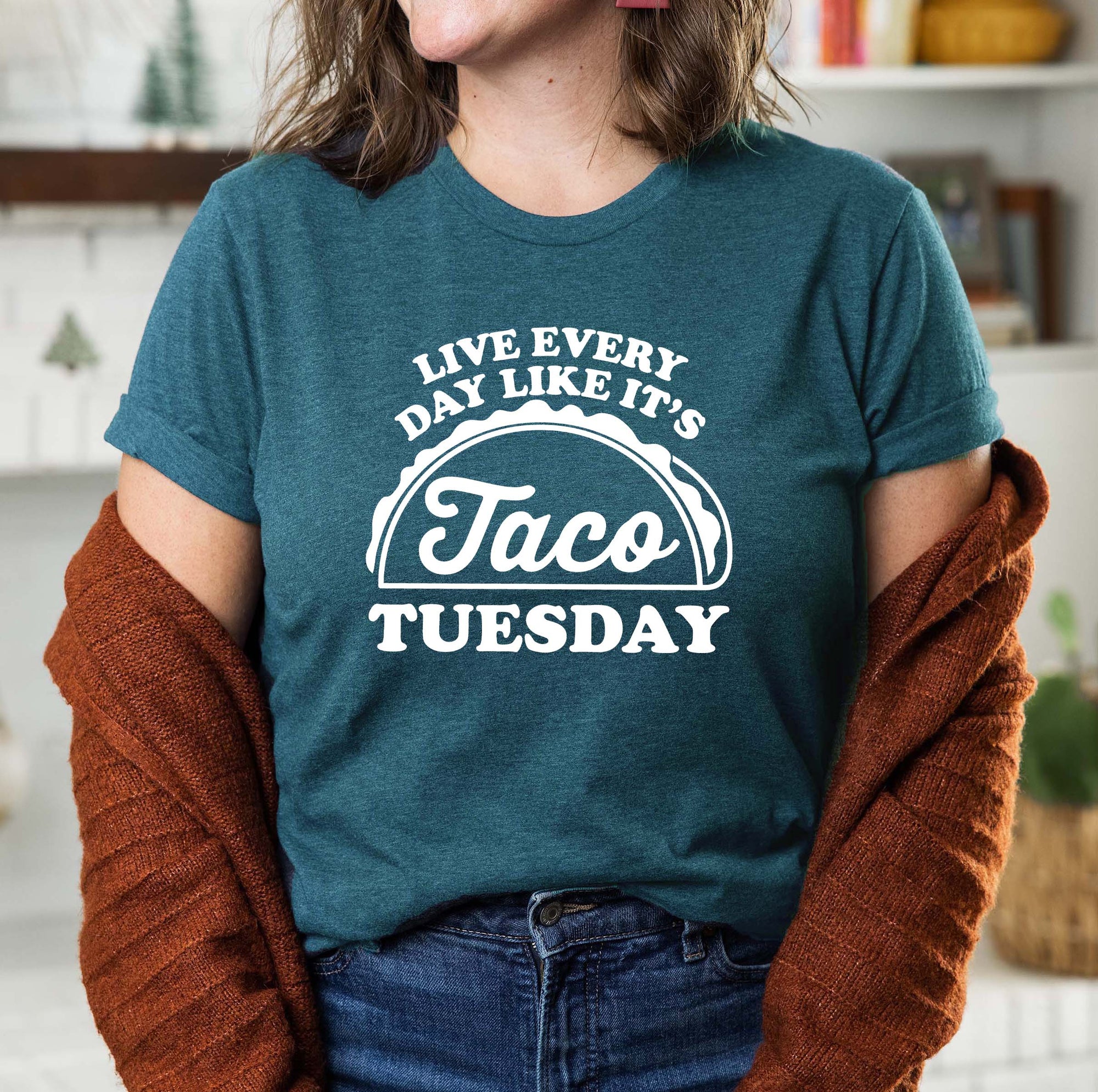 Live Everyday Like It's Taco Tuesday Tee - Limeberry Designs