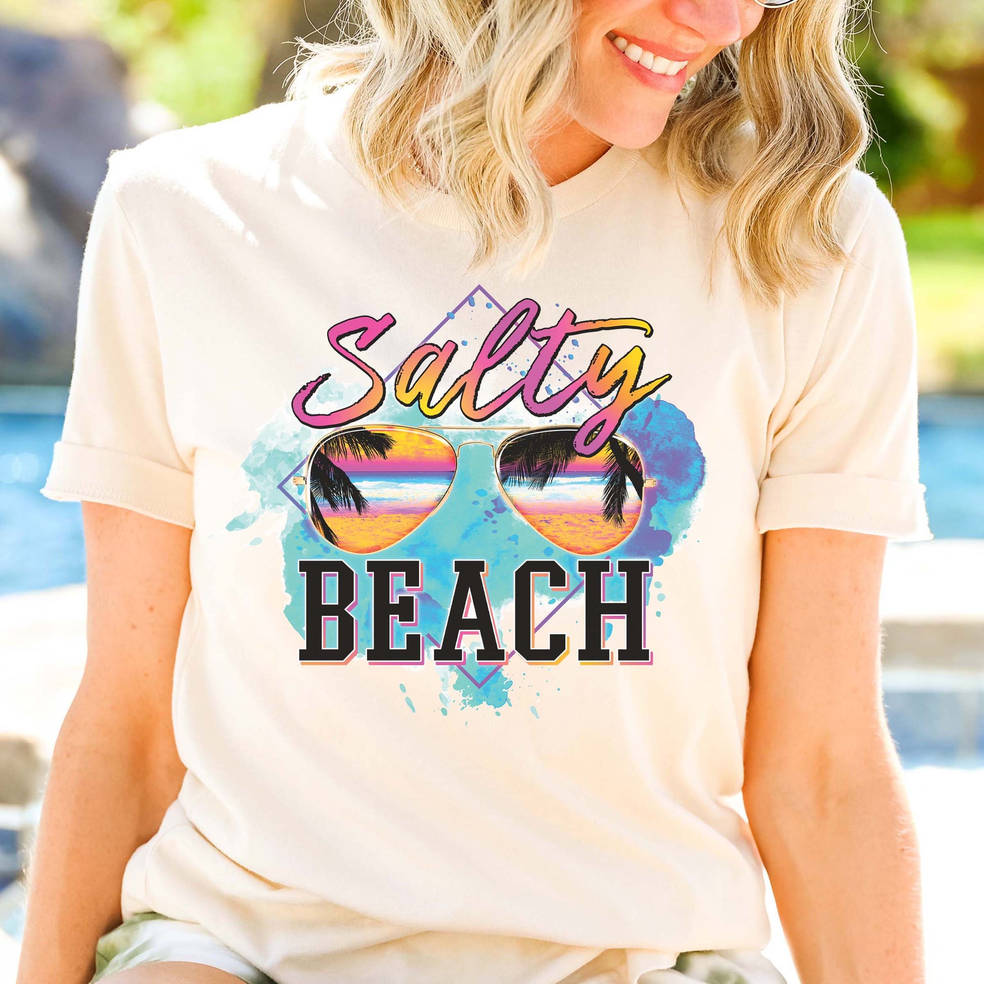 Salty Beach Splash Wholesale Tee - Limeberry Designs