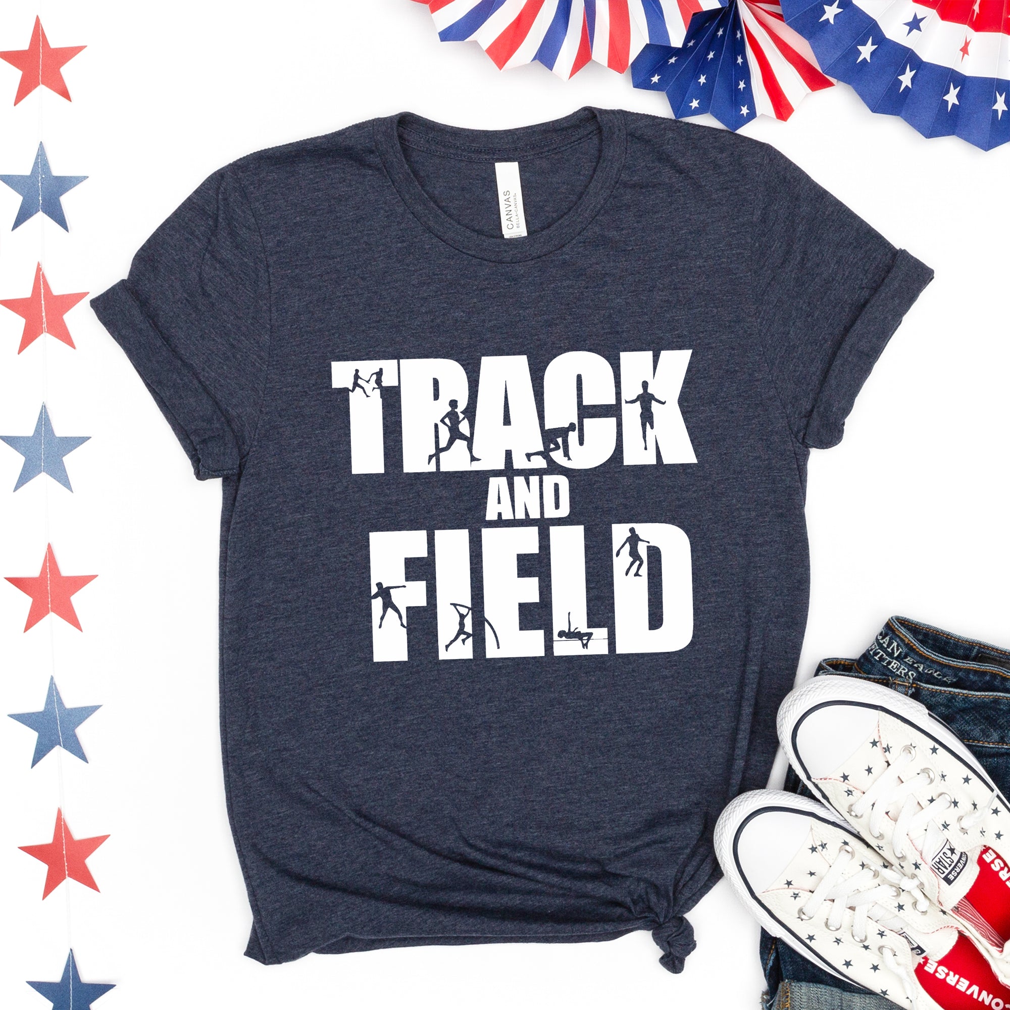 Track and Field Silhouette Tee - Limeberry Designs