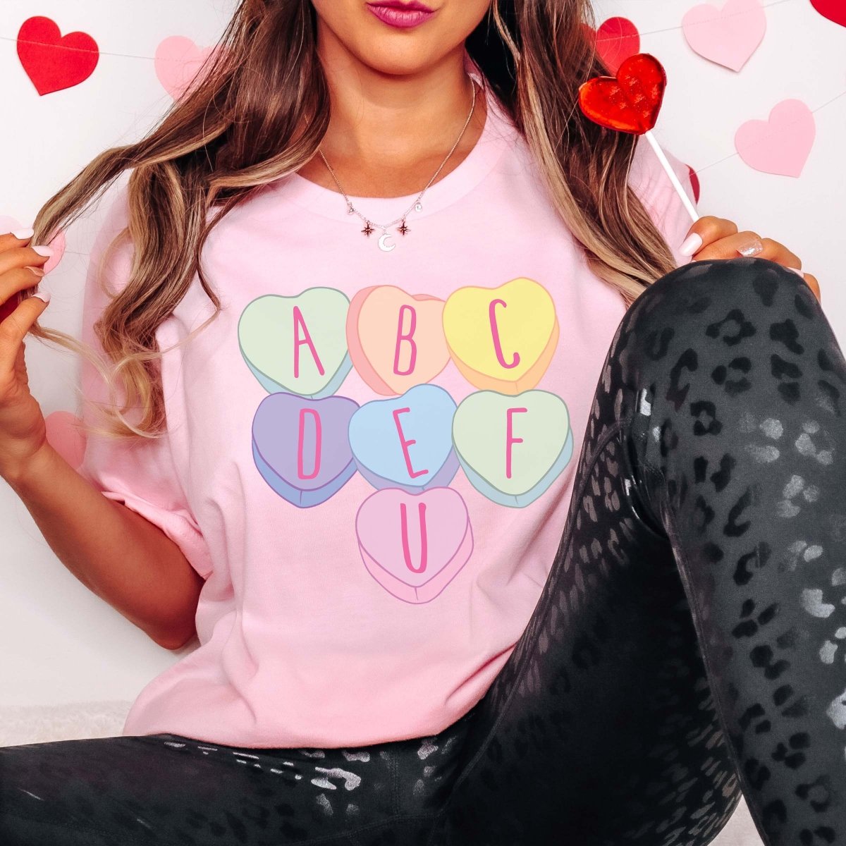 ABCDEFU Hearts Wholesale Tee - Limeberry Designs