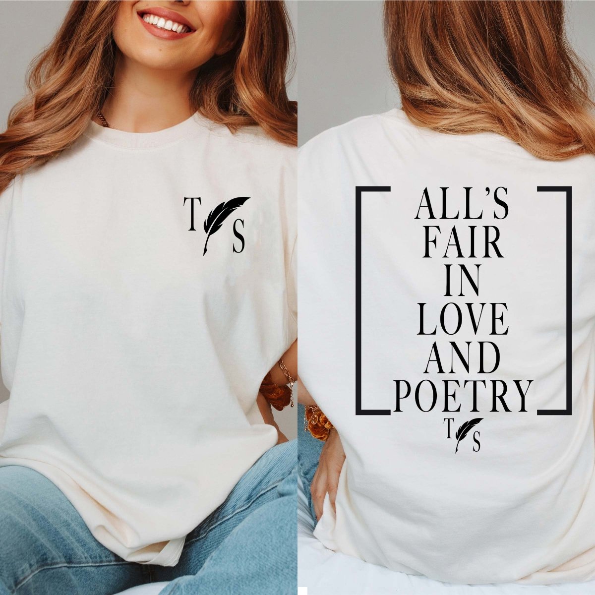 All's Fair In Love And Poetry TS Comfort Color Tee - Limeberry Designs