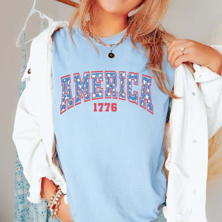 America 1776 Stars Comfort Colors Tee - Limeberry Designs