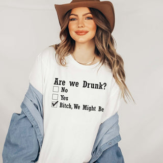 Are we Drunk tee - Limeberry Designs