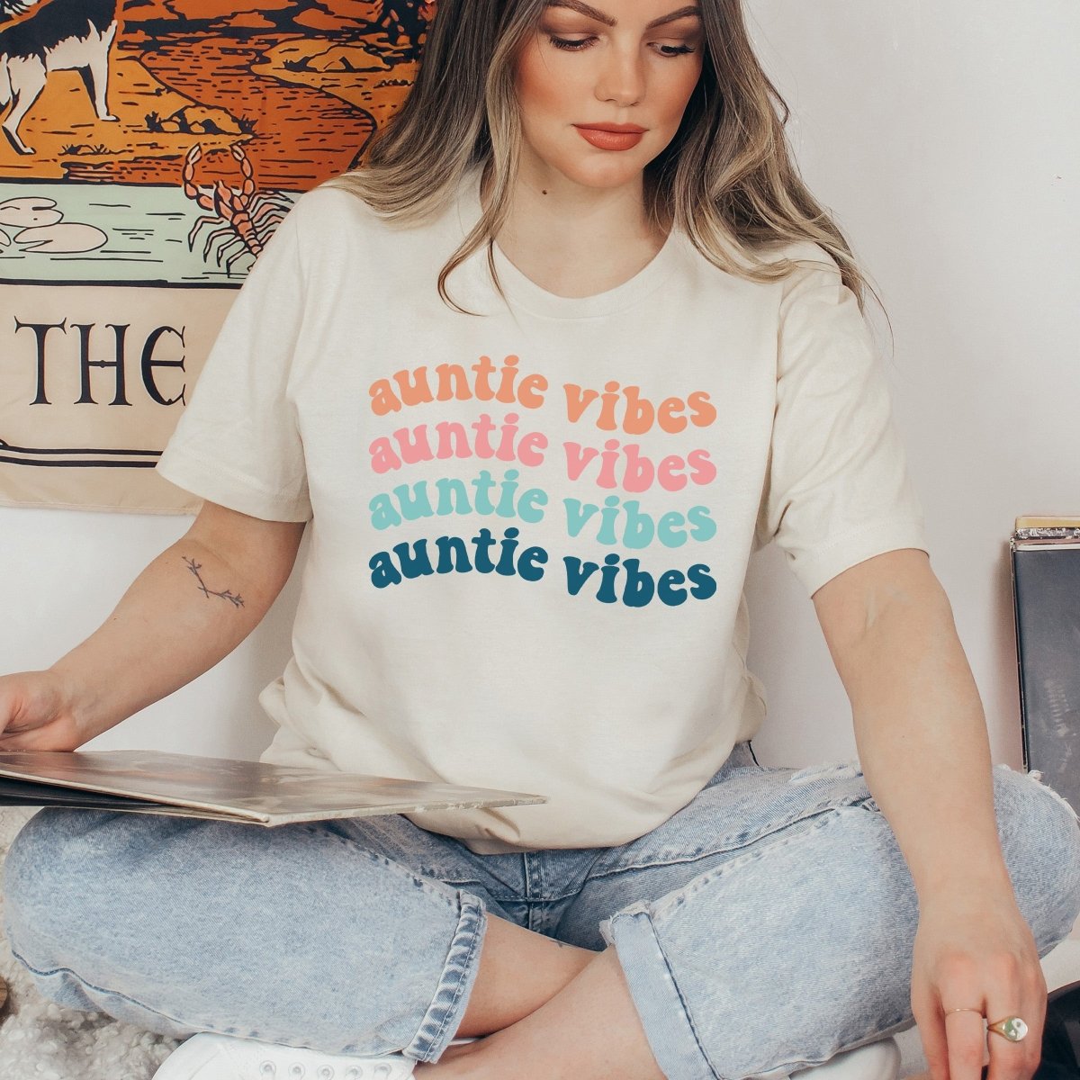 Auntie Vibes Tee - Limeberry Designs