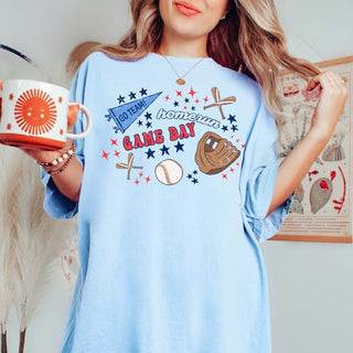 Baseball Game Day Collage Comfort Color Tee - Limeberry Designs