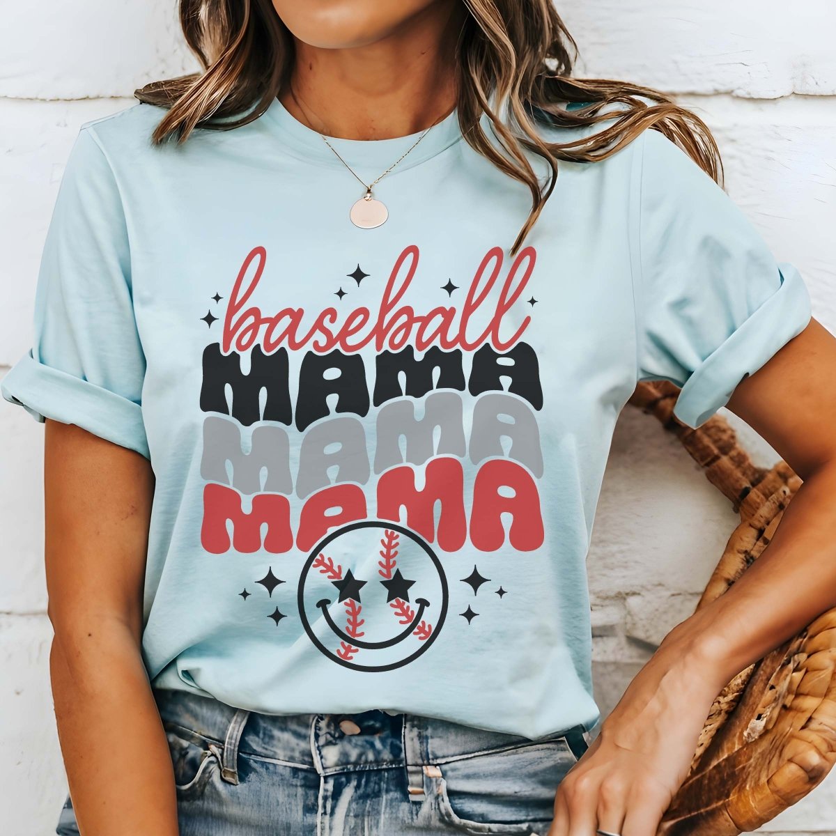 Baseball Mama Mama Mama Tee - Limeberry Designs