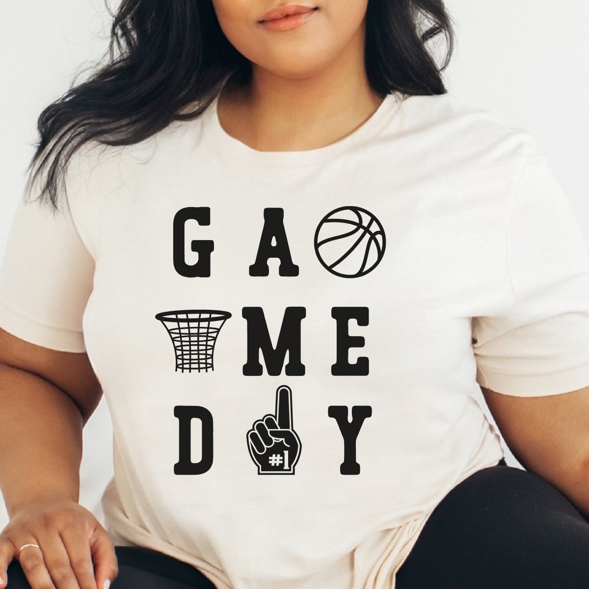 Basketball Game Day Square Tee - Limeberry Designs