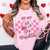 Be My Valentine Retro Heart Wholesale Comfort Color Tee - Limeberry Designs