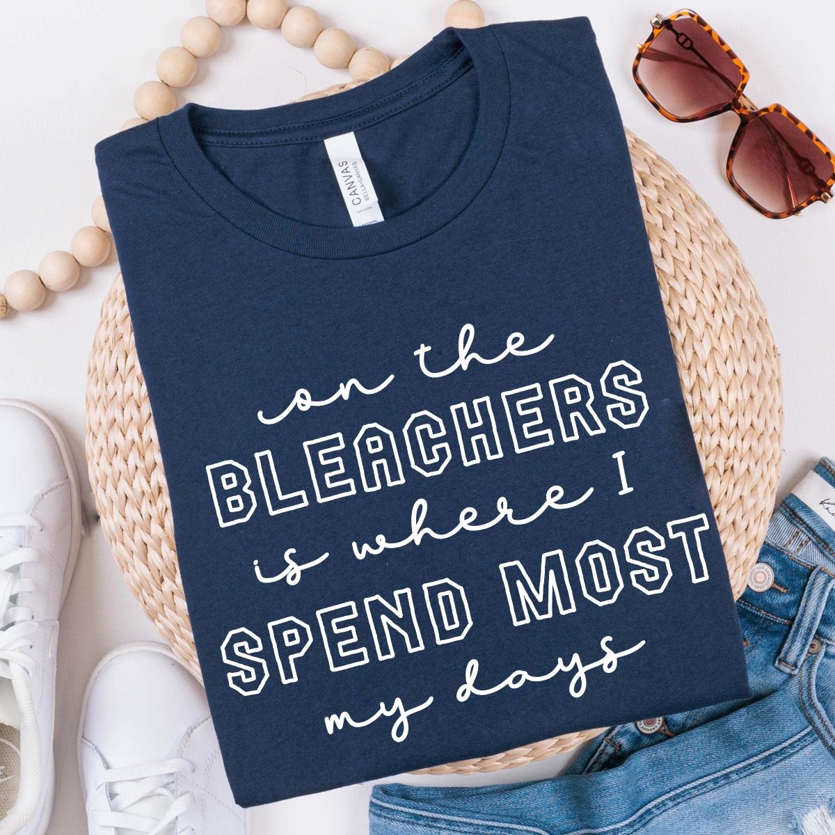 Bleachers Spend Most of my days Tee - Limeberry Designs