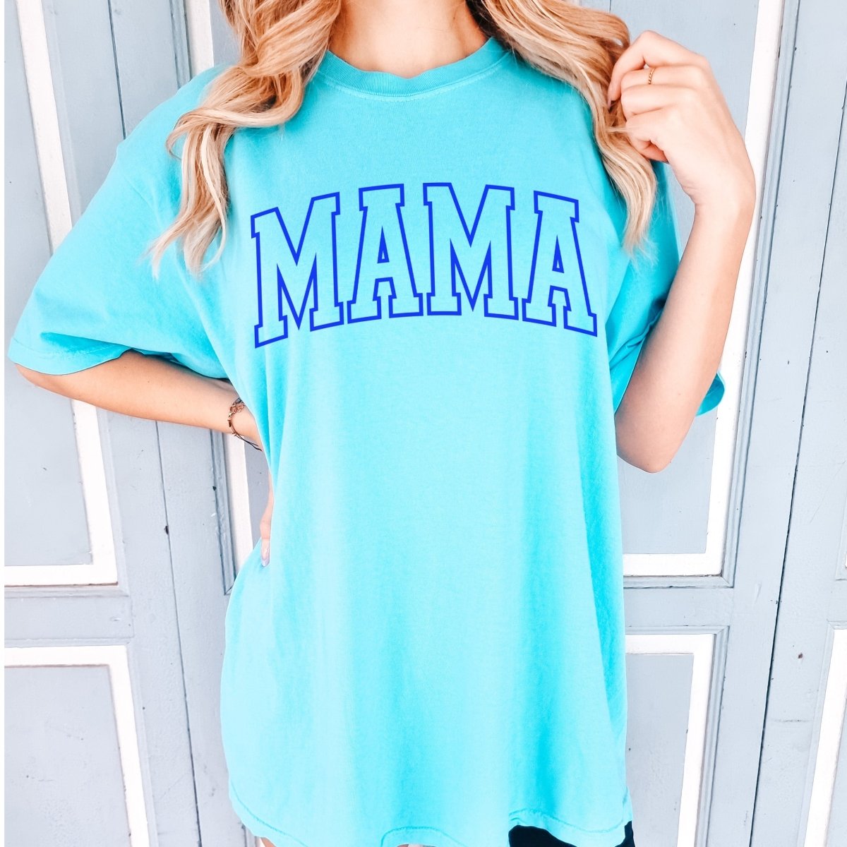 Blue Mama Puff Comfort Color Wholesale Tee - Limeberry Designs