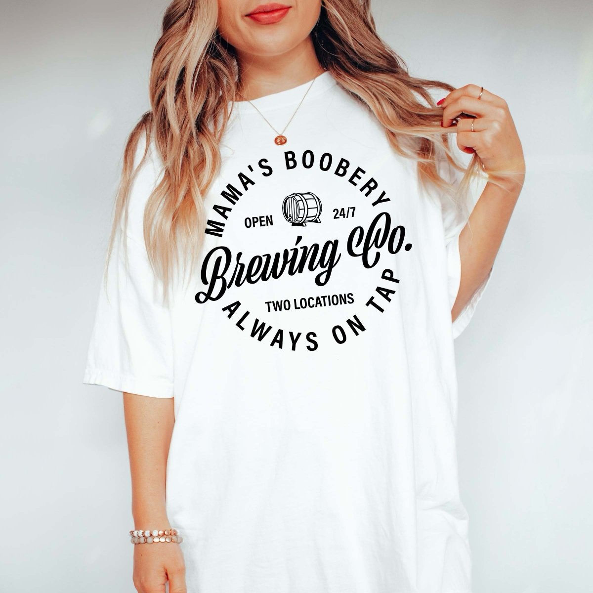 Boobery - Always on Tap Comfort Color Tee - Limeberry Designs