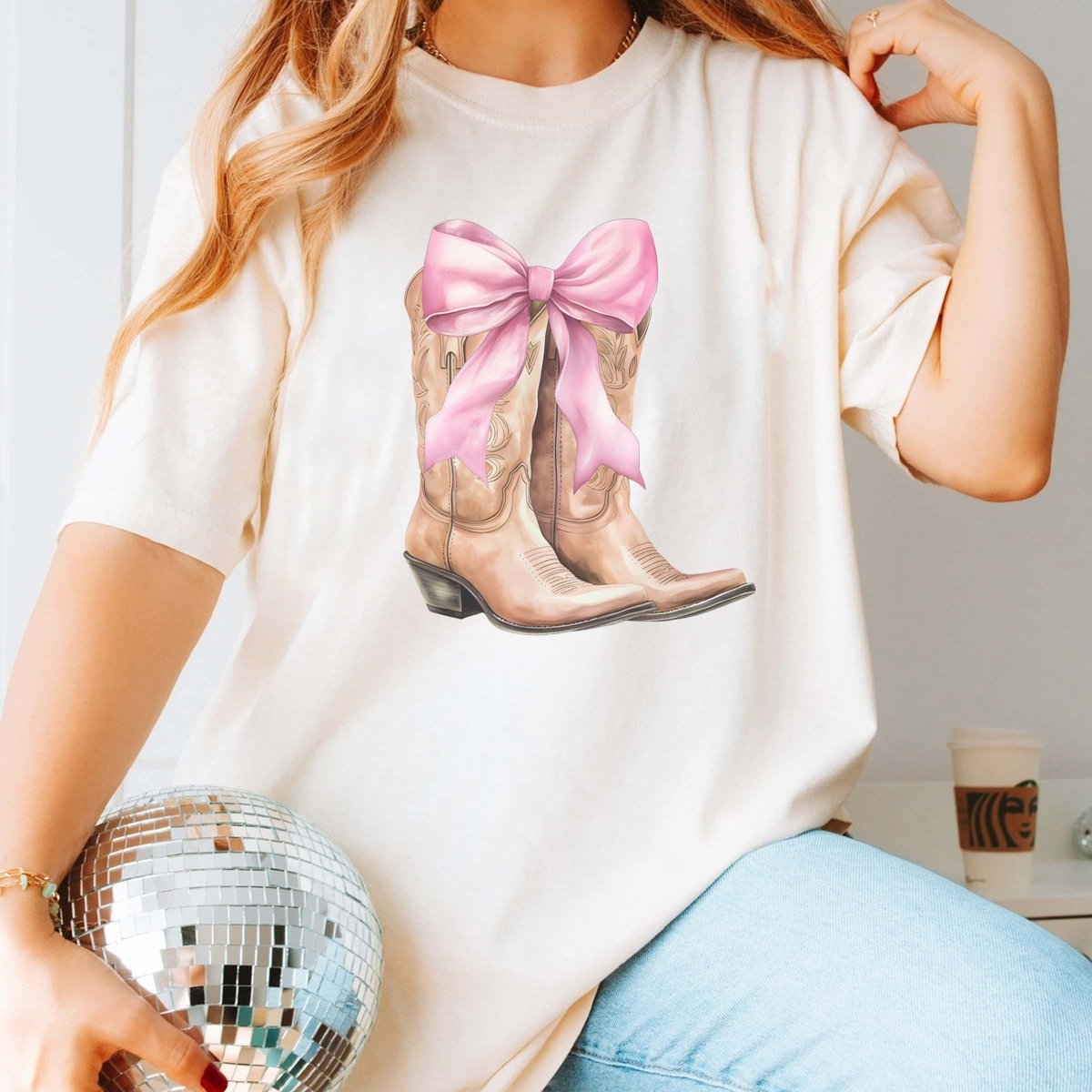 Boots and Bows Comfort Color Tee - Limeberry Designs
