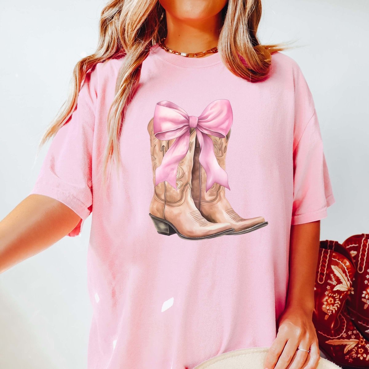 Boots and Bows Comfort Color Wholesale Tee - Limeberry Designs