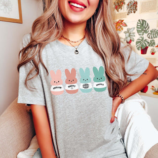 Bunnies In A Row Bella Tee - Limeberry Designs