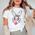 Bunny Glasses Bubble Tee - Limeberry Designs