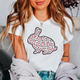 Bunny Leopard Tee - Limeberry Designs