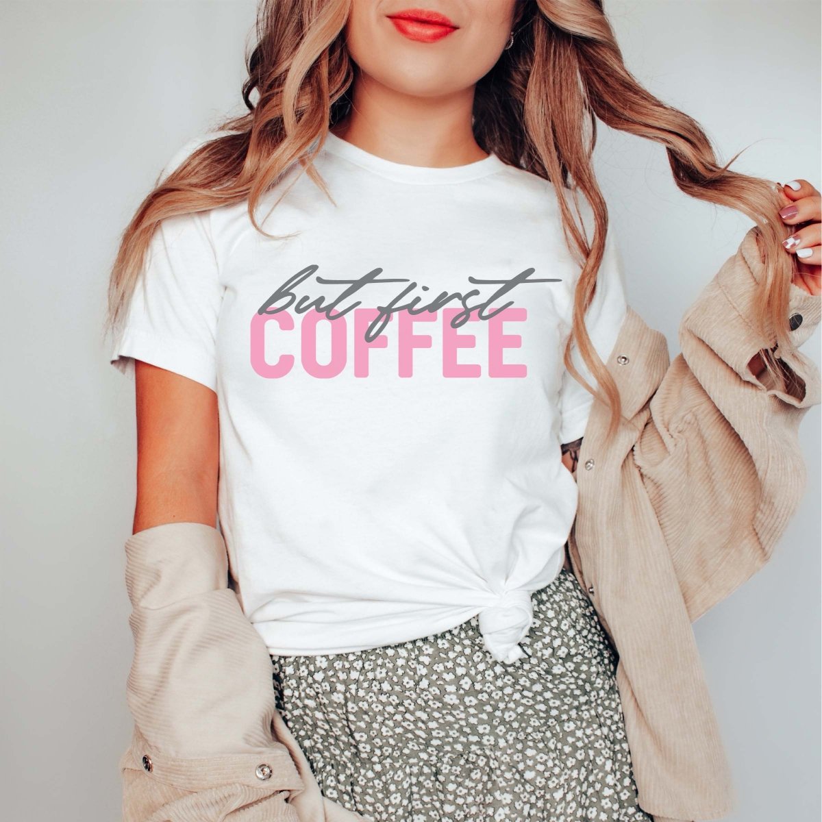 But First Coffee Tee - Limeberry Designs