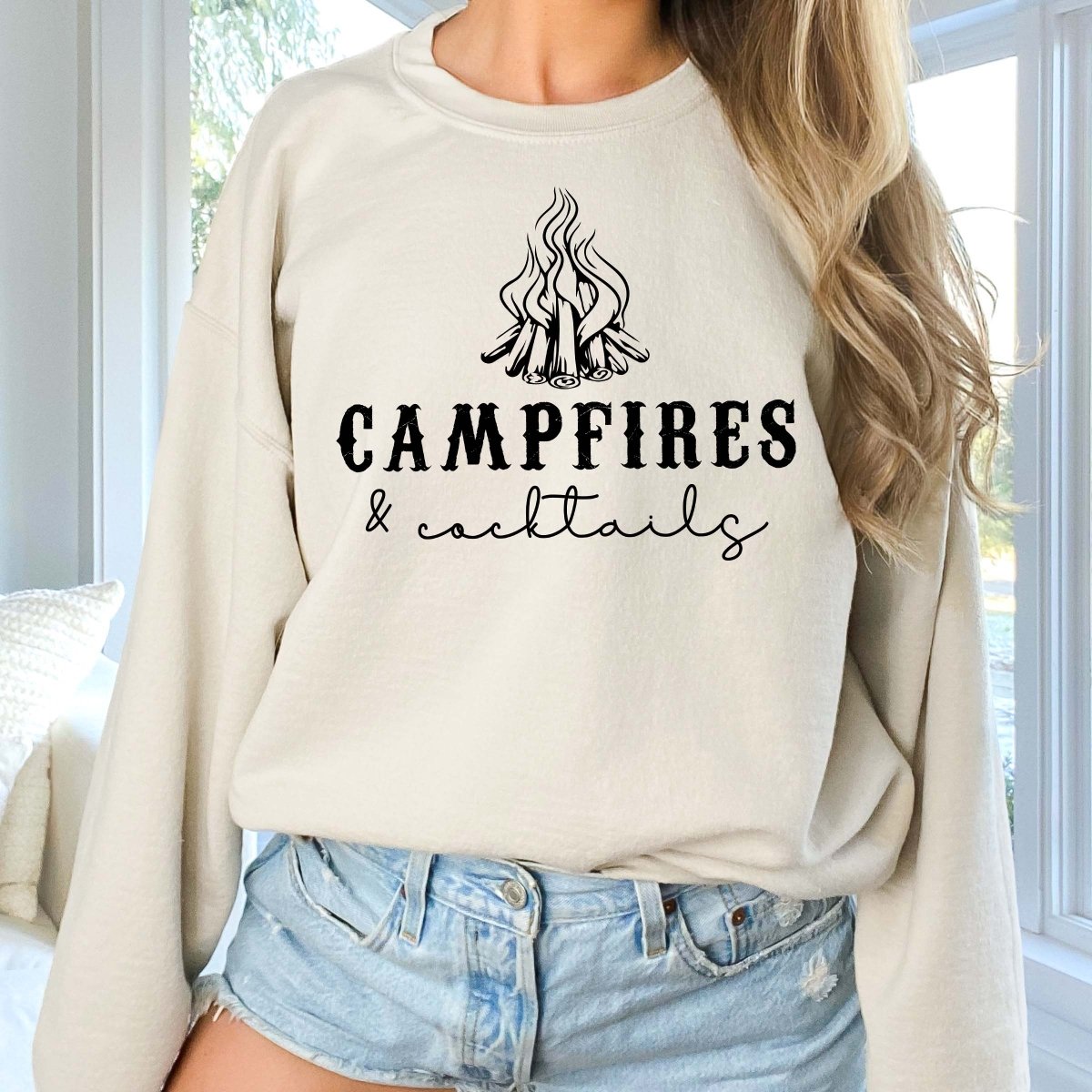 Campfires and Cocktails Wholesale Crew - Limeberry Designs