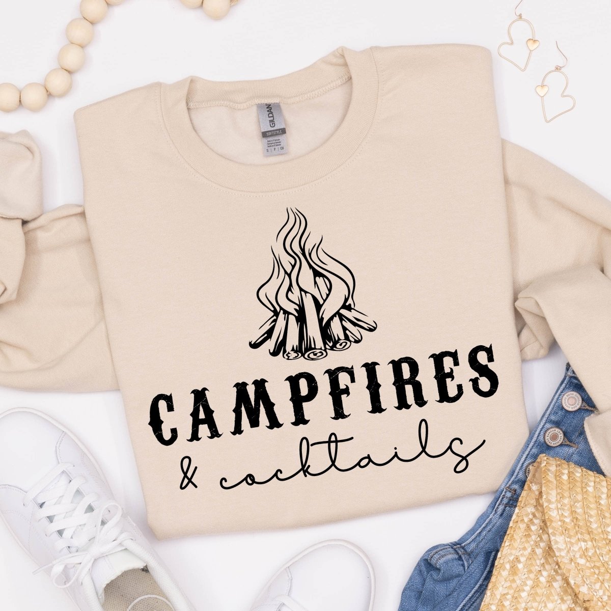 Campfires and Cocktails Wholesale Crew - Limeberry Designs