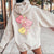 Candy Hearts And Flowers Back Of Hoodie - Limeberry Designs