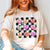 Candy Hearts Checkered Wholesale Comfort Color Tee - Limeberry Designs