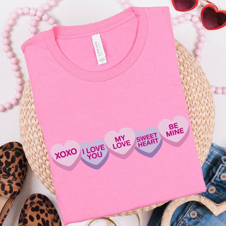 Candy Hearts Wholesale Tee - Limeberry Designs