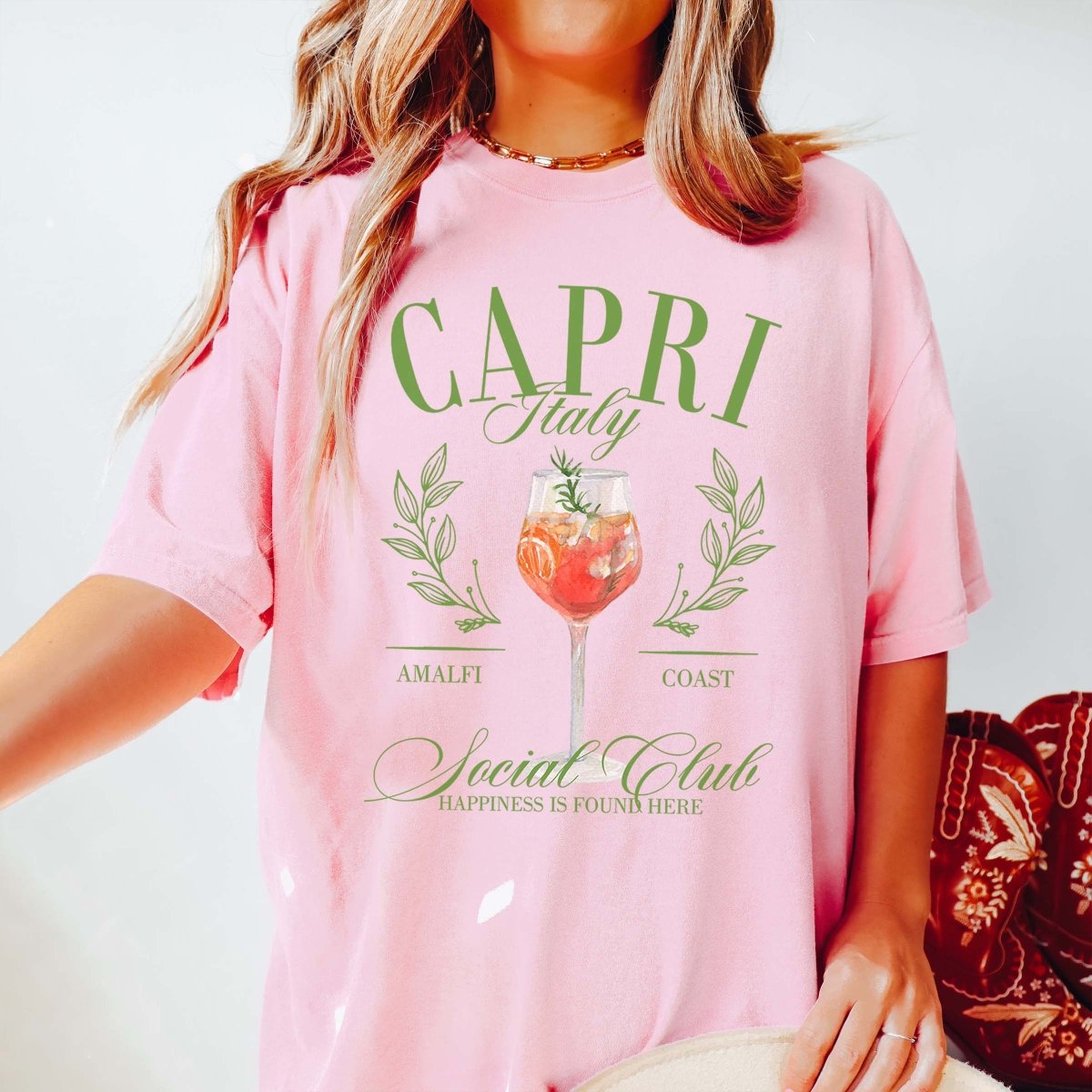 Capri Italy Social Club Tee - Limeberry Designs