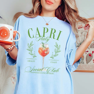 Capri Italy Social Club Wholesale Tee - Limeberry Designs