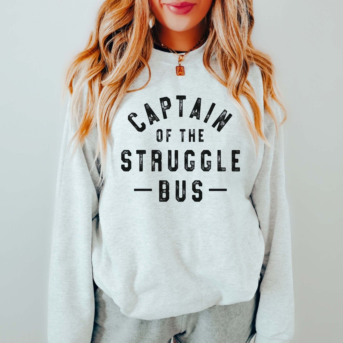 Captain of the Struggle Bus Crewneck Sweatshirt - Limeberry Designs