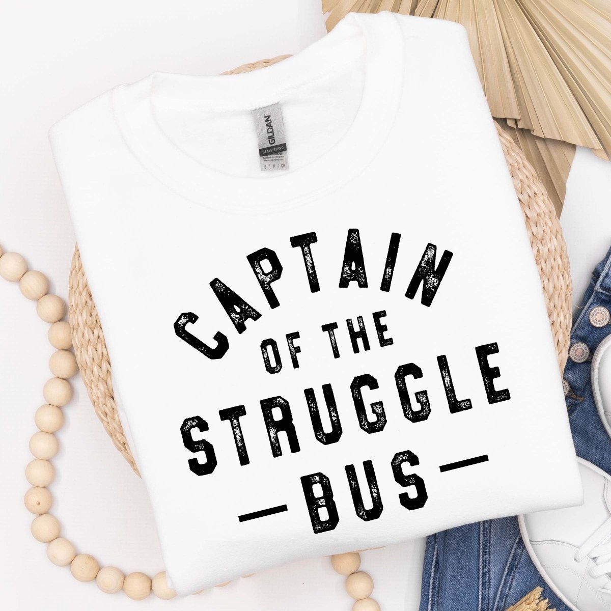 Captain of the Struggle Bus Wholesale Crewneck Sweatshirt - Limeberry Designs