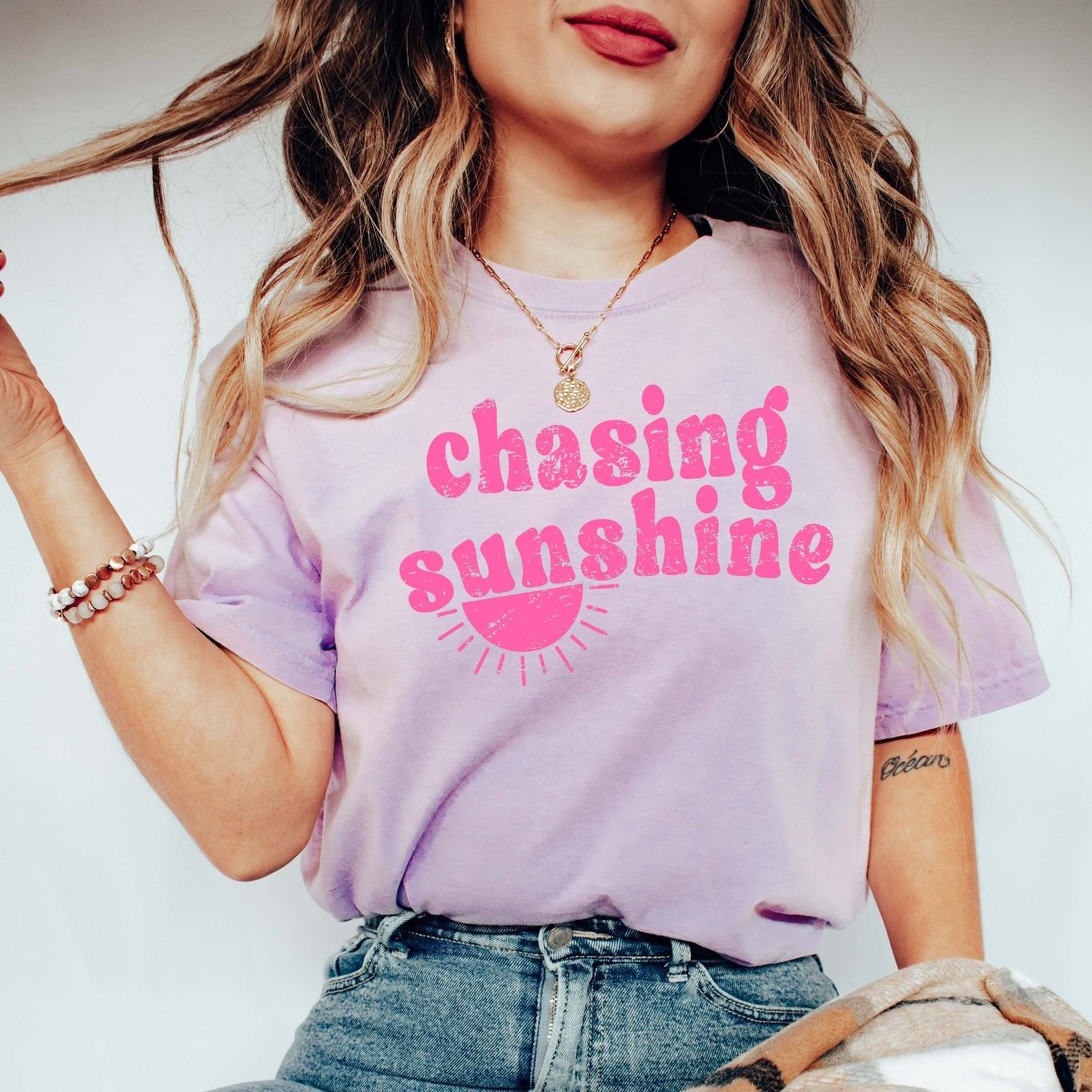 Chasing Sunshine Comfort Colors Tee - Limeberry Designs