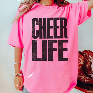 Cheer Life Comfort Color Tee - Limeberry Designs