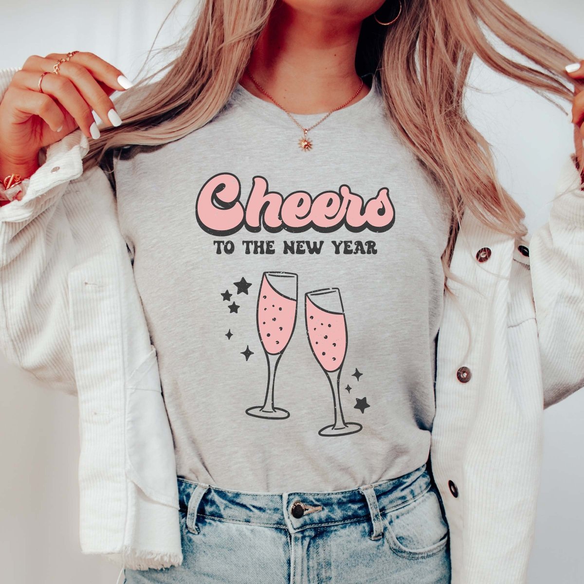 Cheers To The New Year Tee - Limeberry Designs