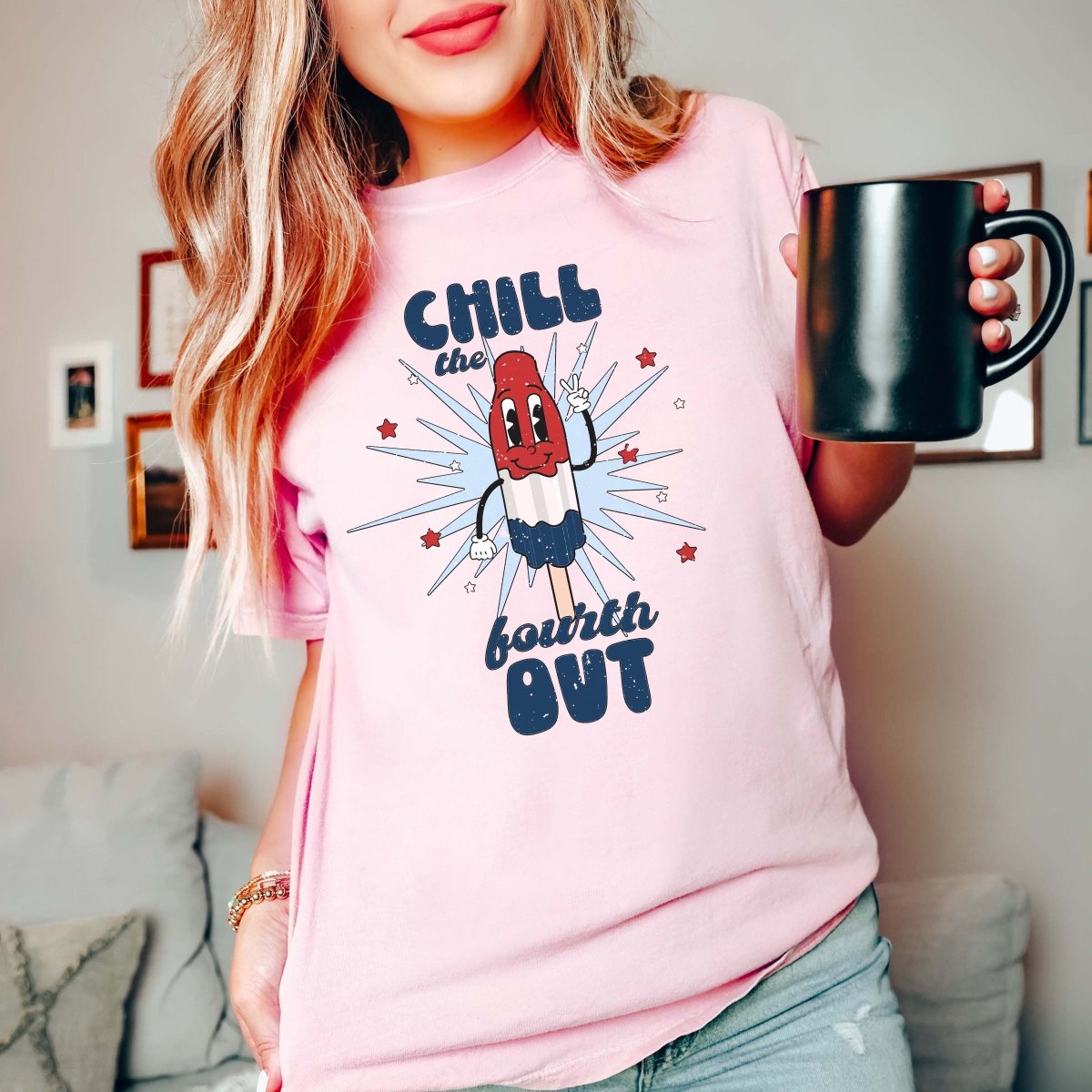 Chill the fourth out Comfort Color Tee - Limeberry Designs